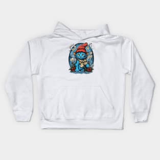 Tattoo Smurf Cat Kids Hoodie